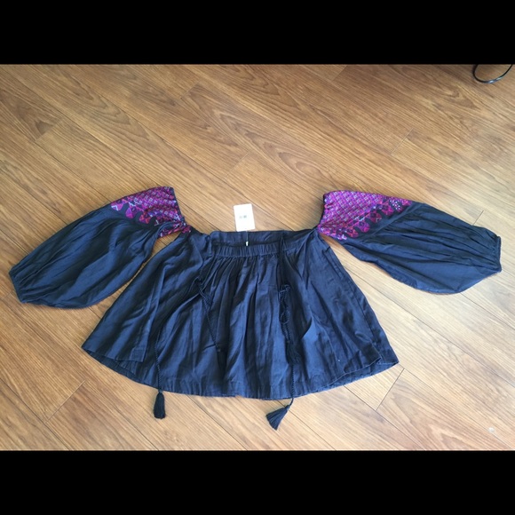 NWT Free People Vacay Vibin Embroidered Top Small - Picture 7 of 8